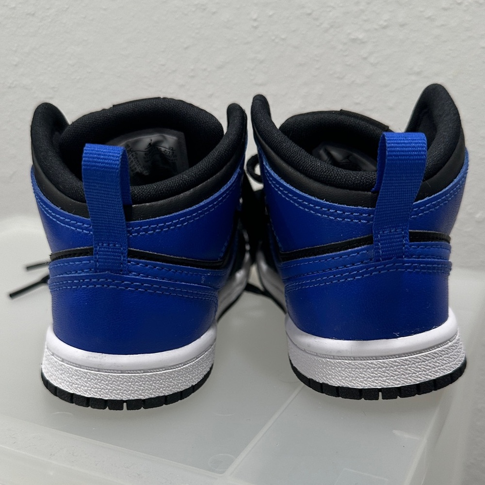 Nike Kids Black and Blue Sneakers - Toddler Boy or Girl Nike Jordans - Picture 4 of 5